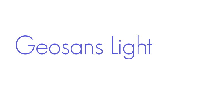 Geosans Light Font Download