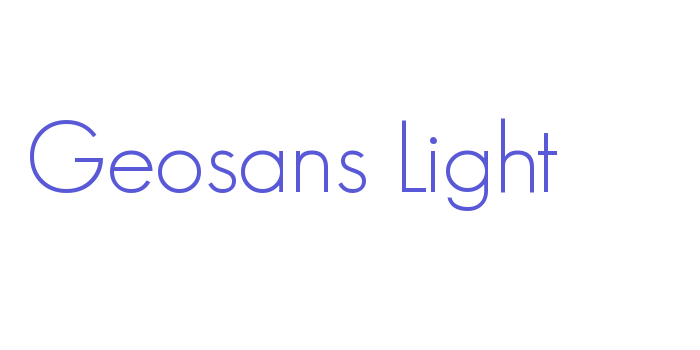 Geosans Light Font