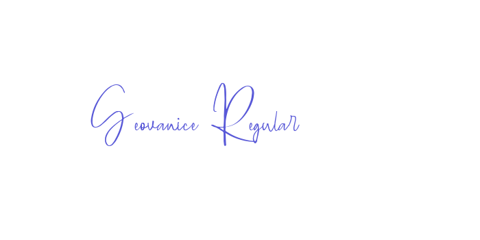 Geovanice Regular Font Download