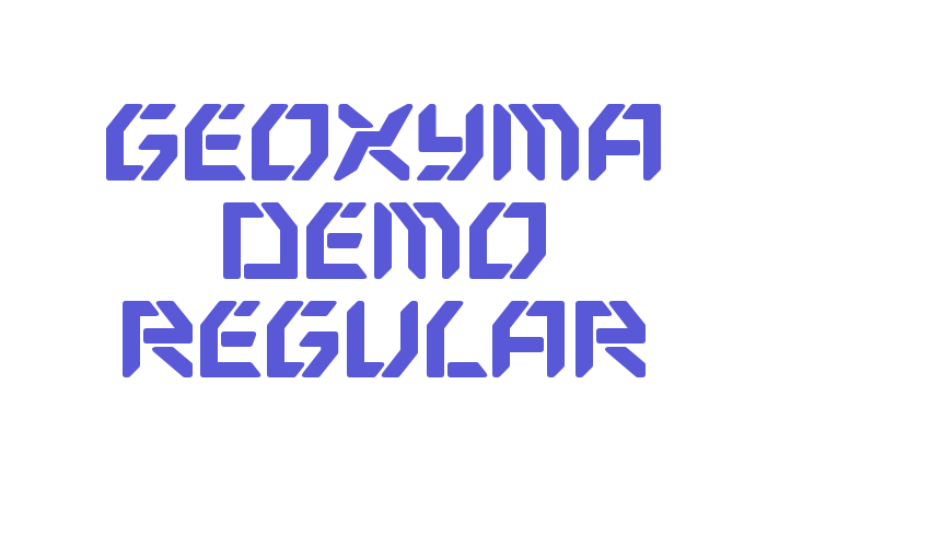 Geoxyma Demo Regular Font Download