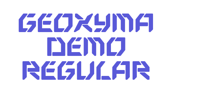 Geoxyma Demo Regular Font Download