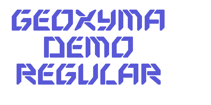 Geoxyma Demo Regular Font