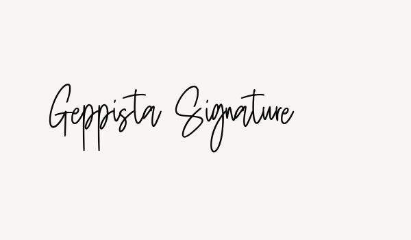 Geppista Signature Font