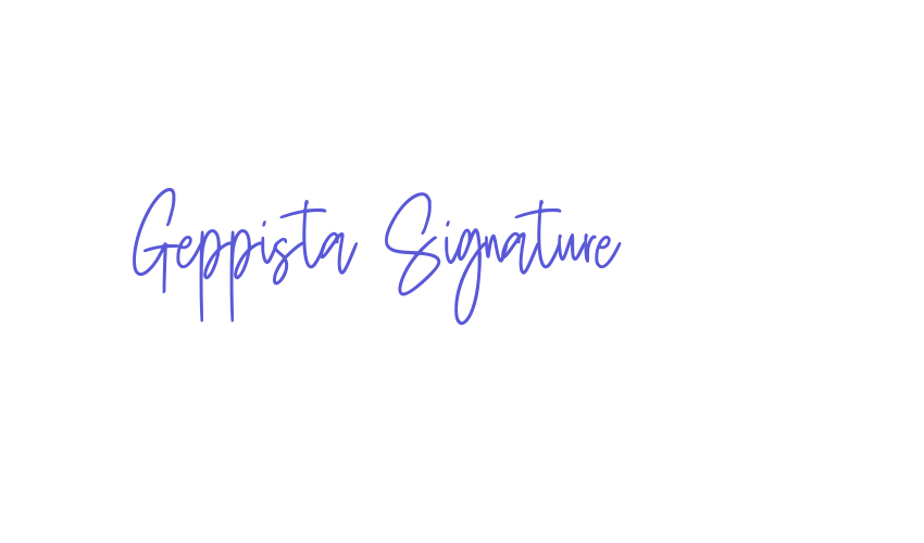 Geppista Signature Font Download