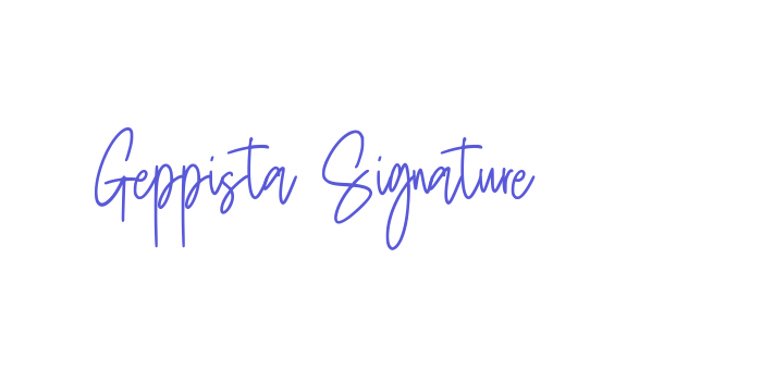 Geppista Signature Font Download