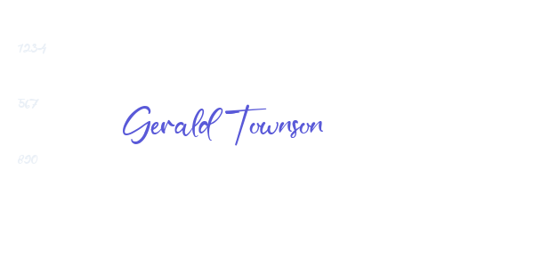 Gerald Townson font free