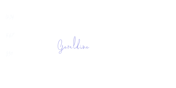 Geraldine font free