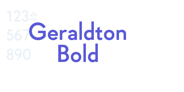 Geraldton Bold font