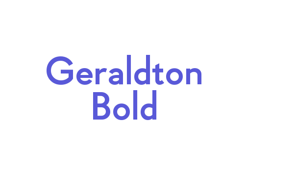 Geraldton Bold Font