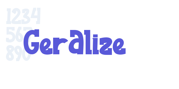 Geralize font free