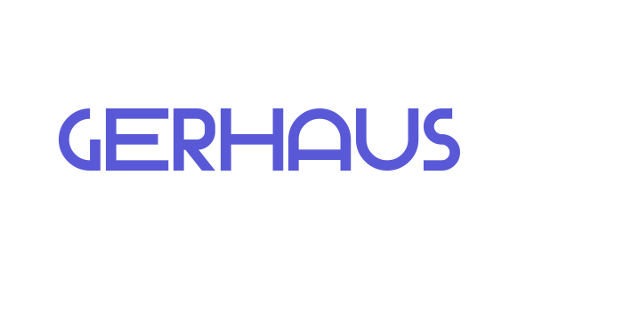 Gerhaus Font