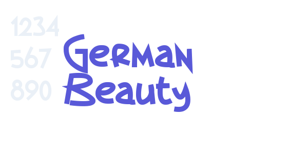 German Beauty font