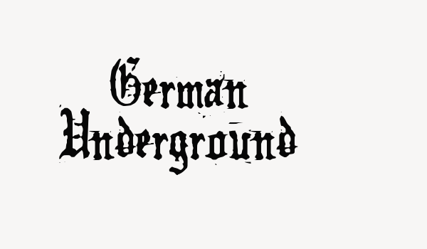 German Underground Font