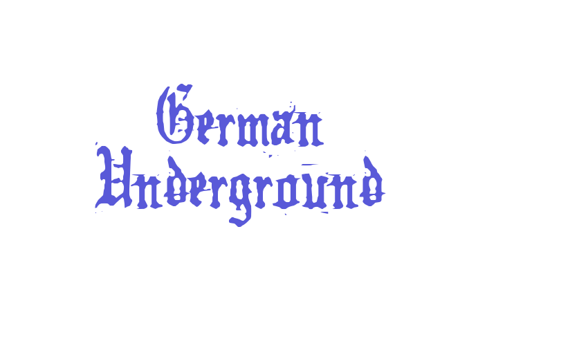 German Underground Font