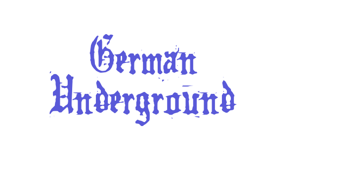 German Underground Font Download