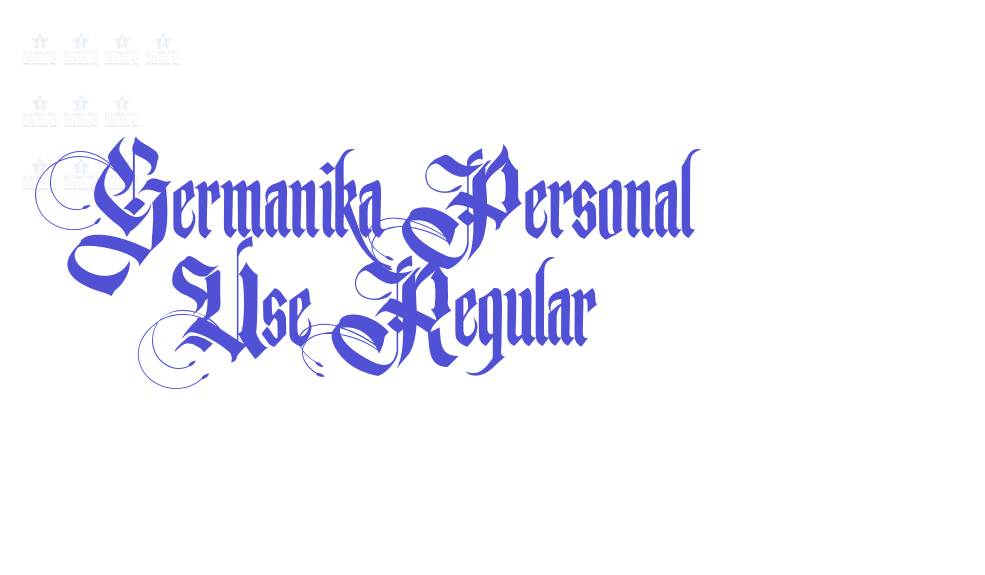 Germanika Personal Use Regular-font-download