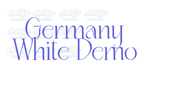 Germany White Demo font