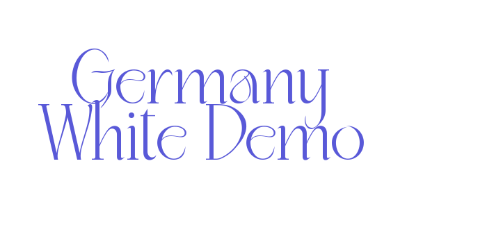 Germany White Demo Font Download