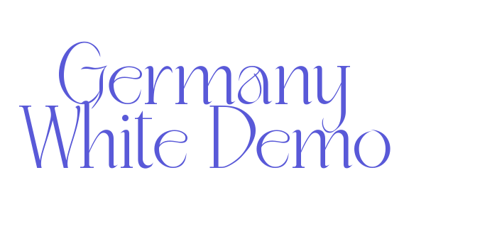 Germany White Demo Font