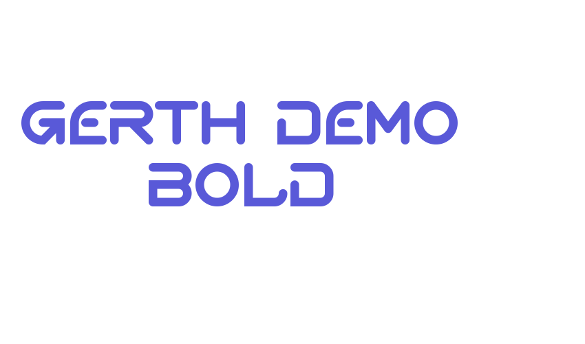 Gerth Demo Bold Font