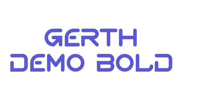 Gerth Demo Bold Font Download