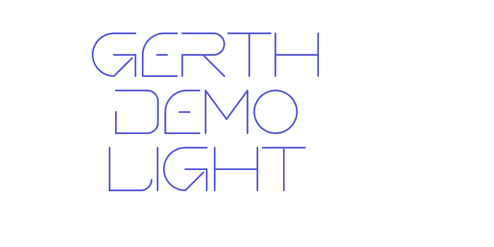 Gerth Demo Light Font Download