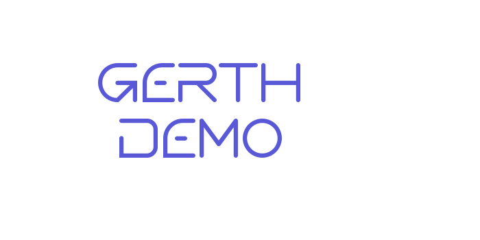 Gerth Demo Font Download