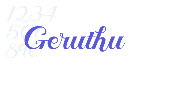 Geruthu font