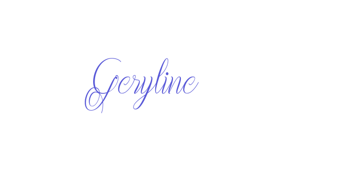 Geryline Font Download