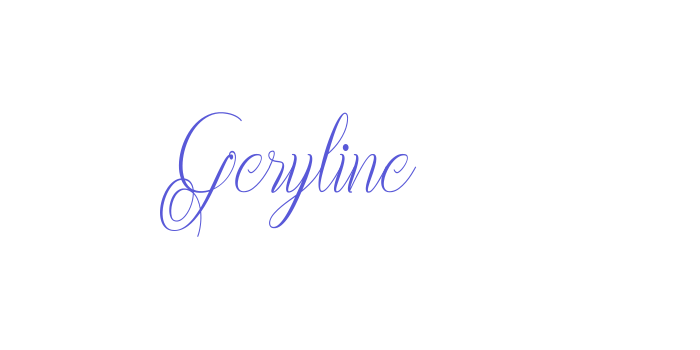 Geryline Font