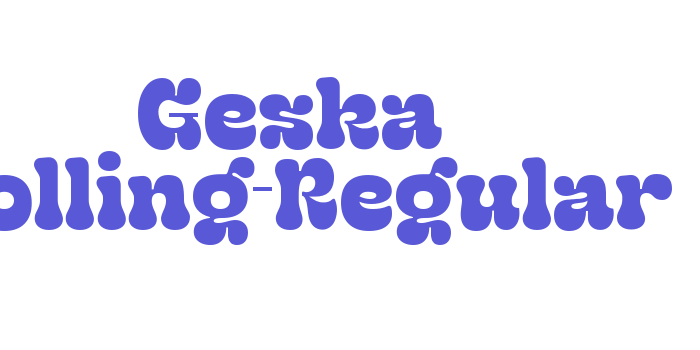 Geska Rolling-Regular Font Download