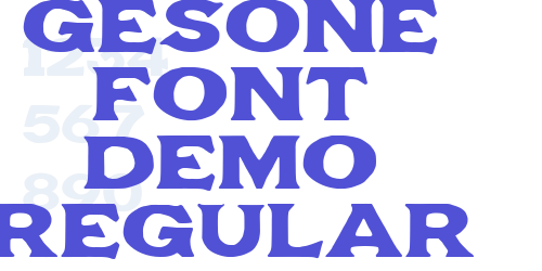 Gesone Font Demo Regular-font-download