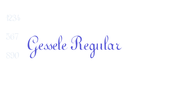 Gessele Regular font free