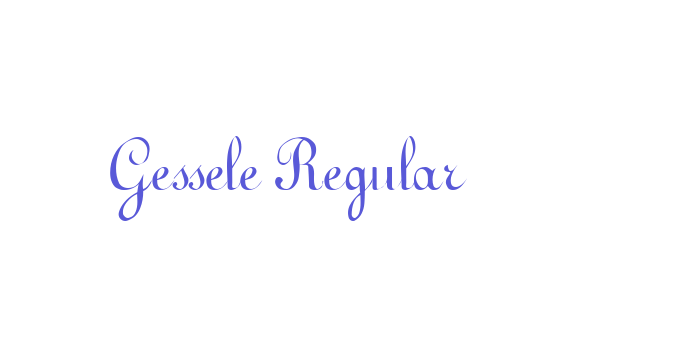 Gessele Regular Font Download