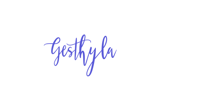 Gesthyla Font Download