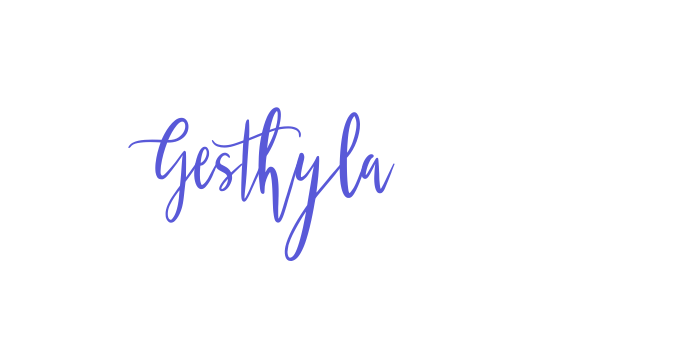 Gesthyla Font