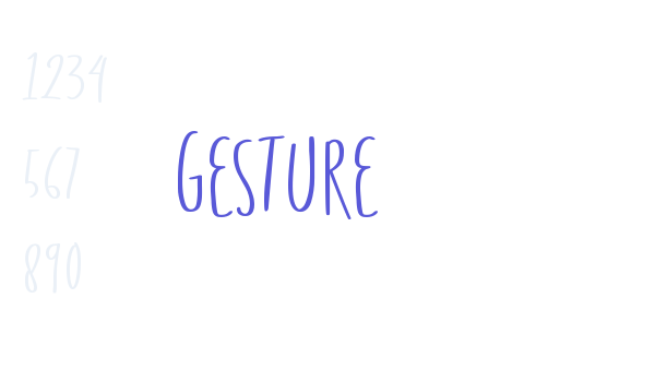 Gesture Font