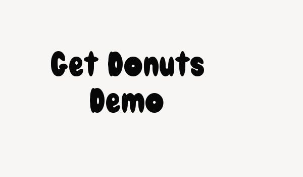 Get Donuts Demo Font