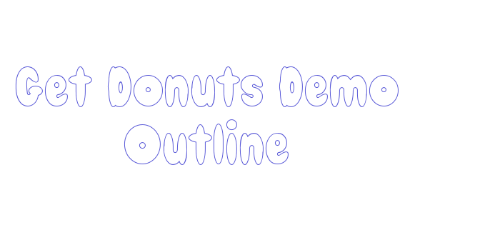 Get Donuts Demo Outline Font Download