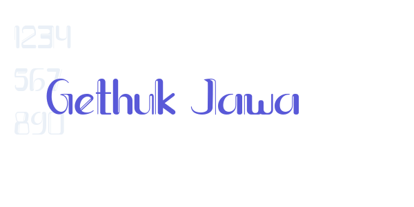 Gethuk Jawa font