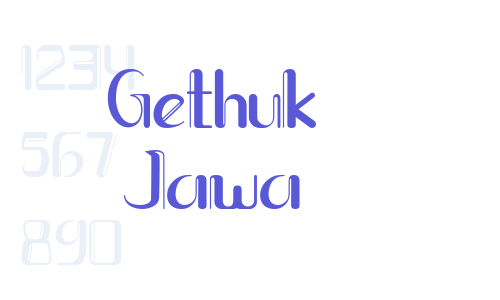 Gethuk Jawa Font