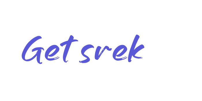 Getsrek Font Download