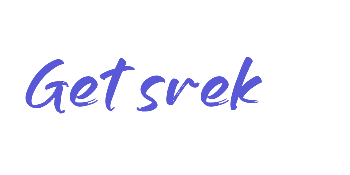 Getsrek Font