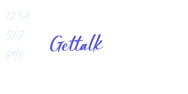 Gettalk font