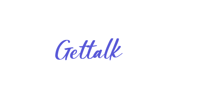 Gettalk Font