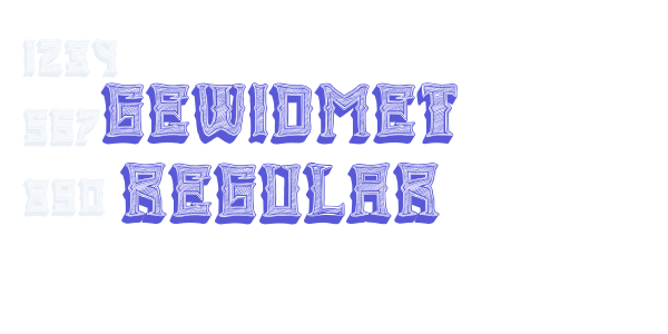 Gewidmet Regular font free