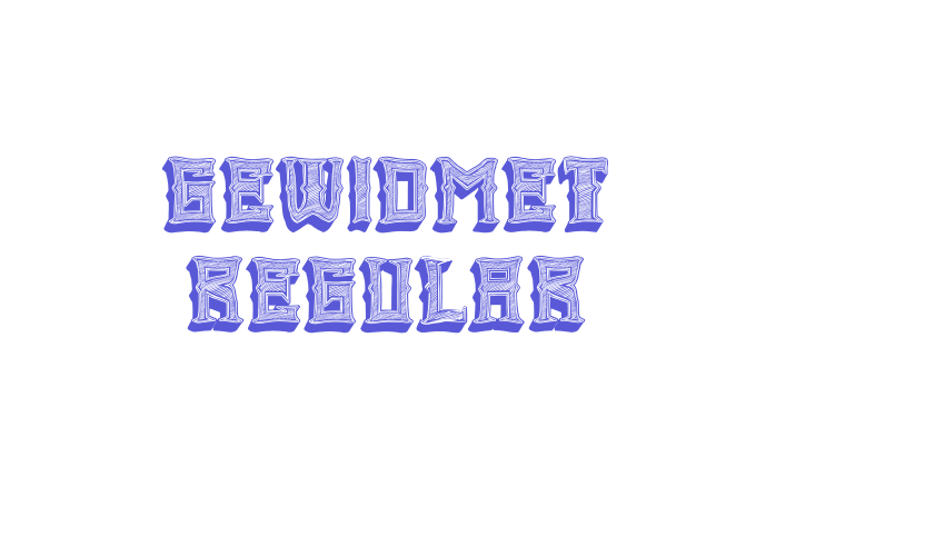 Gewidmet Regular Font Download