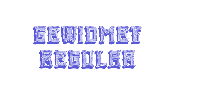 Gewidmet Regular Font Download