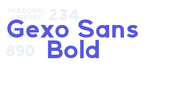 Gexo Sans Bold font free