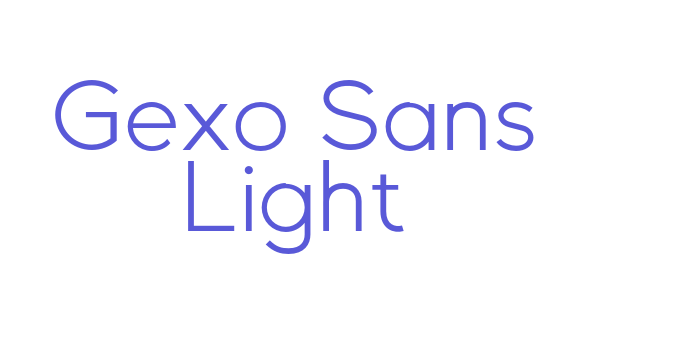 Gexo Sans Light Font Download